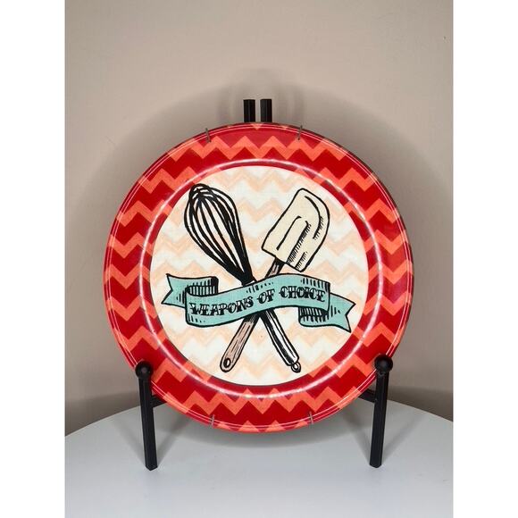 Certified International "WEAPONS OF CHOICE" Baking themed Decorative Platter - Picture 2 of 9